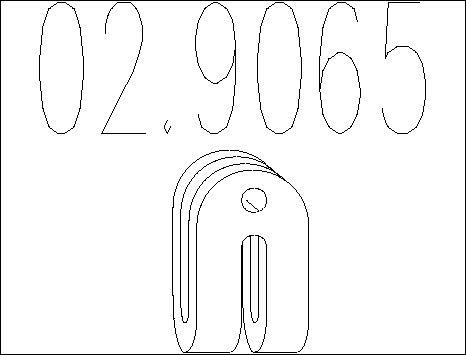 MTS 02.9065 - Support, silencieux droxauto.com