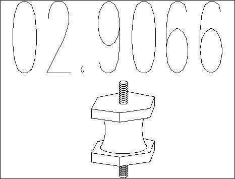 MTS 02.9066 - Support, silencieux droxauto.com