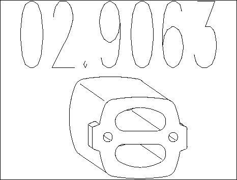 MTS 02.9063 - Support, silencieux droxauto.com