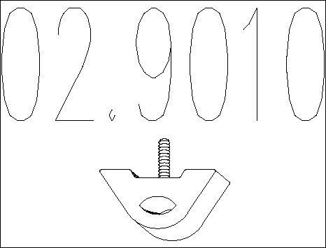 MTS 02.9010 - Support, silencieux droxauto.com