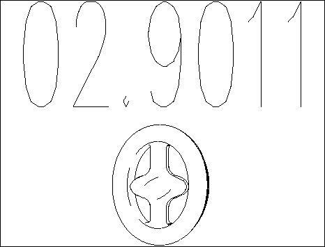 MTS 02.9011 - Support, silencieux droxauto.com