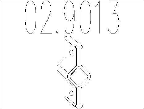 MTS 02.9013 - Support, silencieux droxauto.com