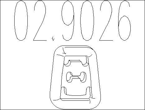 MTS 02.9026 - Support, silencieux droxauto.com