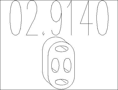 MTS 02.9140 - Support, silencieux droxauto.com