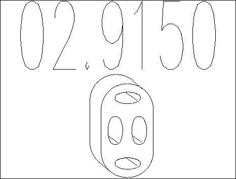 MTS 02.9150 - Support, silencieux droxauto.com