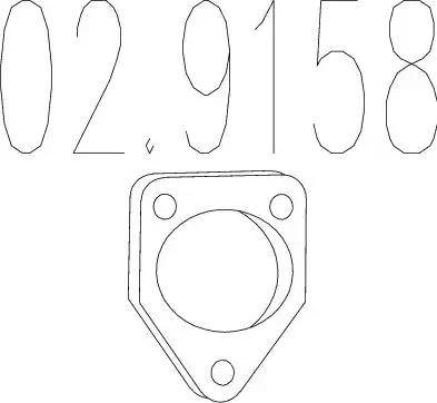 MTS 02.9158 - Joint d'étanchéité, tuyau d'échappement droxauto.com