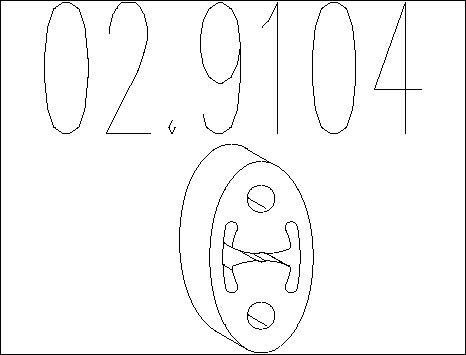 MTS 02.9104 - Support, silencieux droxauto.com