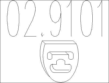 MTS 02.9101 - Support, silencieux droxauto.com