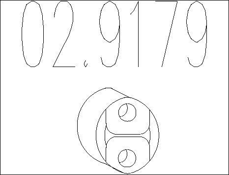 MTS 02.9179 - Support, silencieux droxauto.com