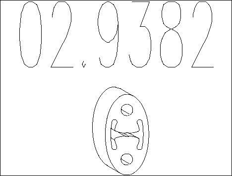 MTS 02.9382 - Support, silencieux droxauto.com