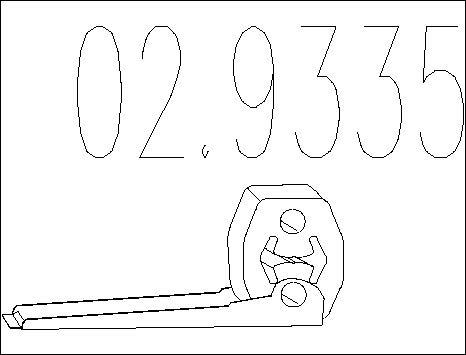 MTS 02.9335 - Support, silencieux droxauto.com