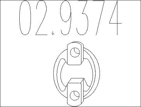 MTS 02.9374 - Support, silencieux droxauto.com