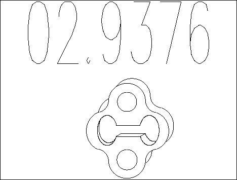 MTS 02.9376 - Suspension, échappement droxauto.com