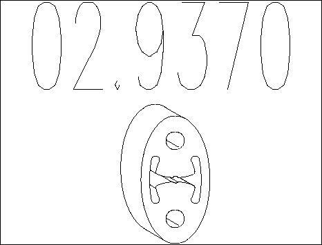 MTS 02.9370 - Support, silencieux droxauto.com