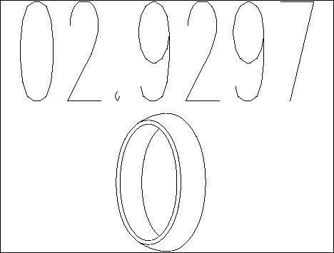 MTS 02.9297 - Bague d'étanchéité, tuyau d'échappement droxauto.com