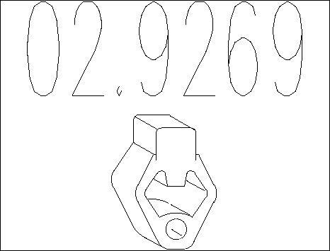 MTS 02.9269 - Support, silencieux droxauto.com