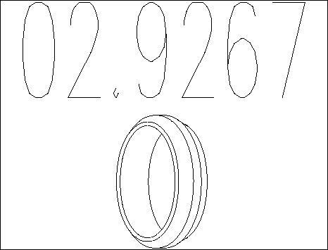 MTS 02.9267 - Bague d'étanchéité, tuyau d'échappement droxauto.com