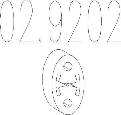 MTS 02.9202 - Support, silencieux droxauto.com