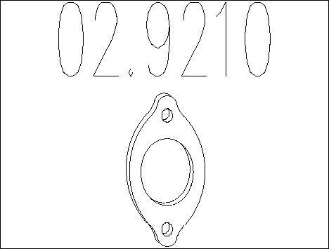 MTS 02.9210 - Joint d'étanchéité, tuyau d'échappement droxauto.com