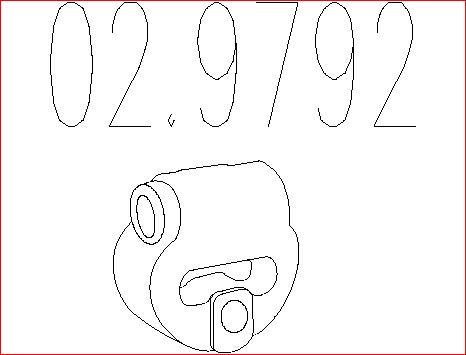 MTS 02.9792 - Support, silencieux droxauto.com