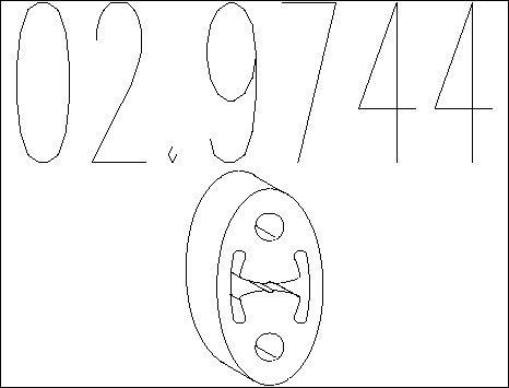 MTS 02.9744 - Support, silencieux droxauto.com