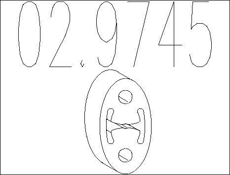 MTS 02.9745 - Support, silencieux droxauto.com