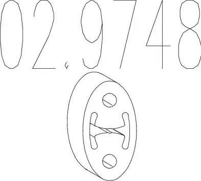 MTS 02.9748 - Support, silencieux droxauto.com