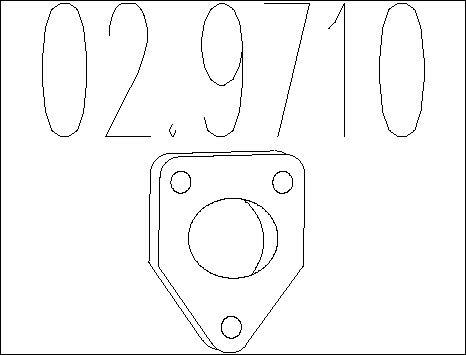 MTS 02.9710 - Joint d'étanchéité, tuyau d'échappement droxauto.com