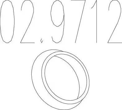 MTS 02.9712 - Bague d'étanchéité, tuyau d'échappement droxauto.com