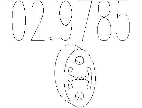 MTS 02.9785 - Support, silencieux droxauto.com