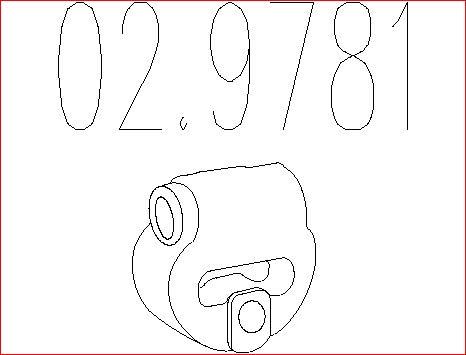 MTS 02.9781 - Support, silencieux droxauto.com