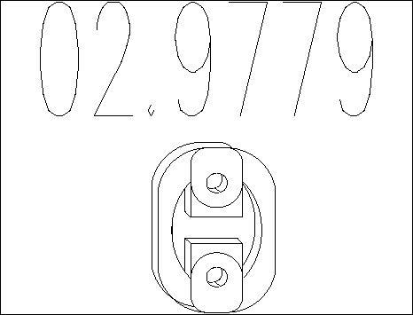 MTS 02.9779 - Support, silencieux droxauto.com