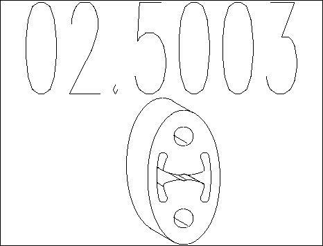 MTS 02.5003 - Support, silencieux droxauto.com