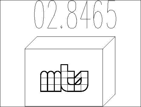 MTS 02.8465 - Kit d'assemblage, silencieux droxauto.com