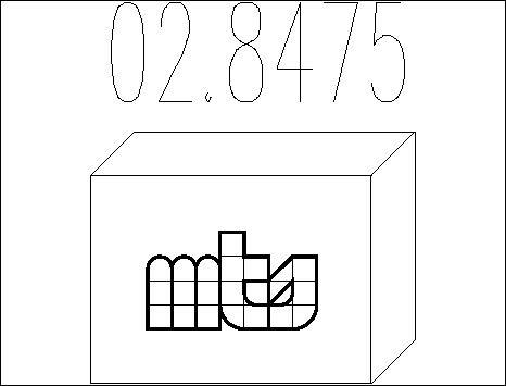 MTS 02.8475 - Kit d'assemblage, silencieux droxauto.com