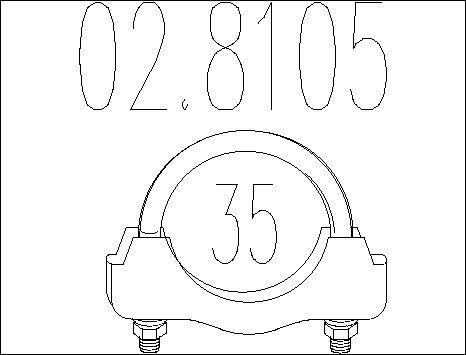 MTS 02.8105 - Raccord de tuyau, système d'échappement droxauto.com