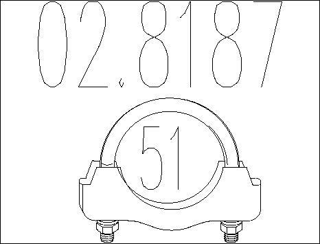 MTS 02.8187 - Raccord de tuyau, système d'échappement droxauto.com