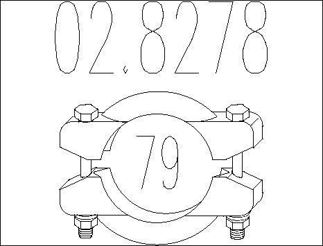 MTS 02.8278 - Raccord de tuyau, système d'échappement droxauto.com