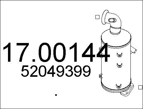 MTS 17.00144 - Filtre à particules / à suie, échappement droxauto.com