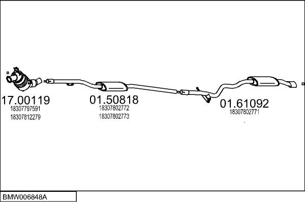 MTS BMW006848A059423 - Échappement droxauto.com