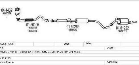 MTS C450016021527 - Échappement droxauto.com