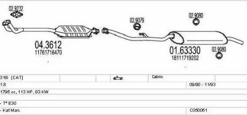 MTS C050051000752 - Échappement droxauto.com