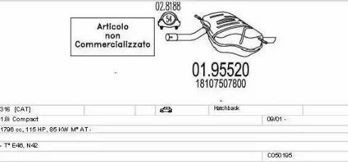 MTS C050195007716 - Échappement droxauto.com