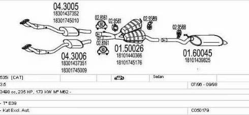 MTS C050179000880 - Échappement droxauto.com