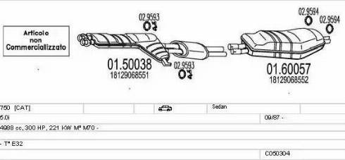 MTS C050304007894 - Échappement droxauto.com