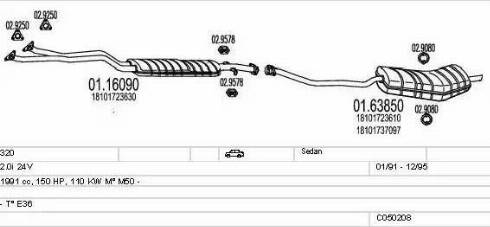 MTS C050208008163 - Échappement droxauto.com