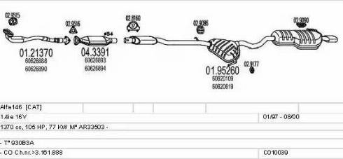 MTS C010039000304 - Échappement droxauto.com