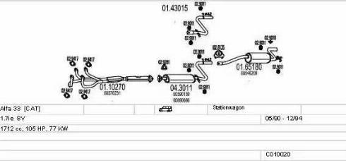 MTS C010020000282 - Échappement droxauto.com