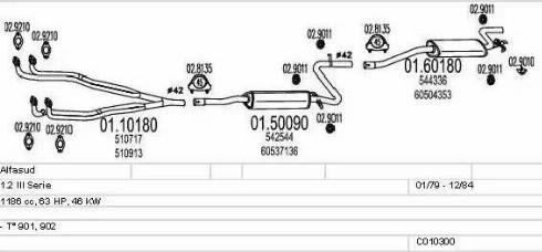 MTS C010300007447 - Échappement droxauto.com