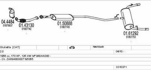 MTS C010371027107 - Échappement droxauto.com